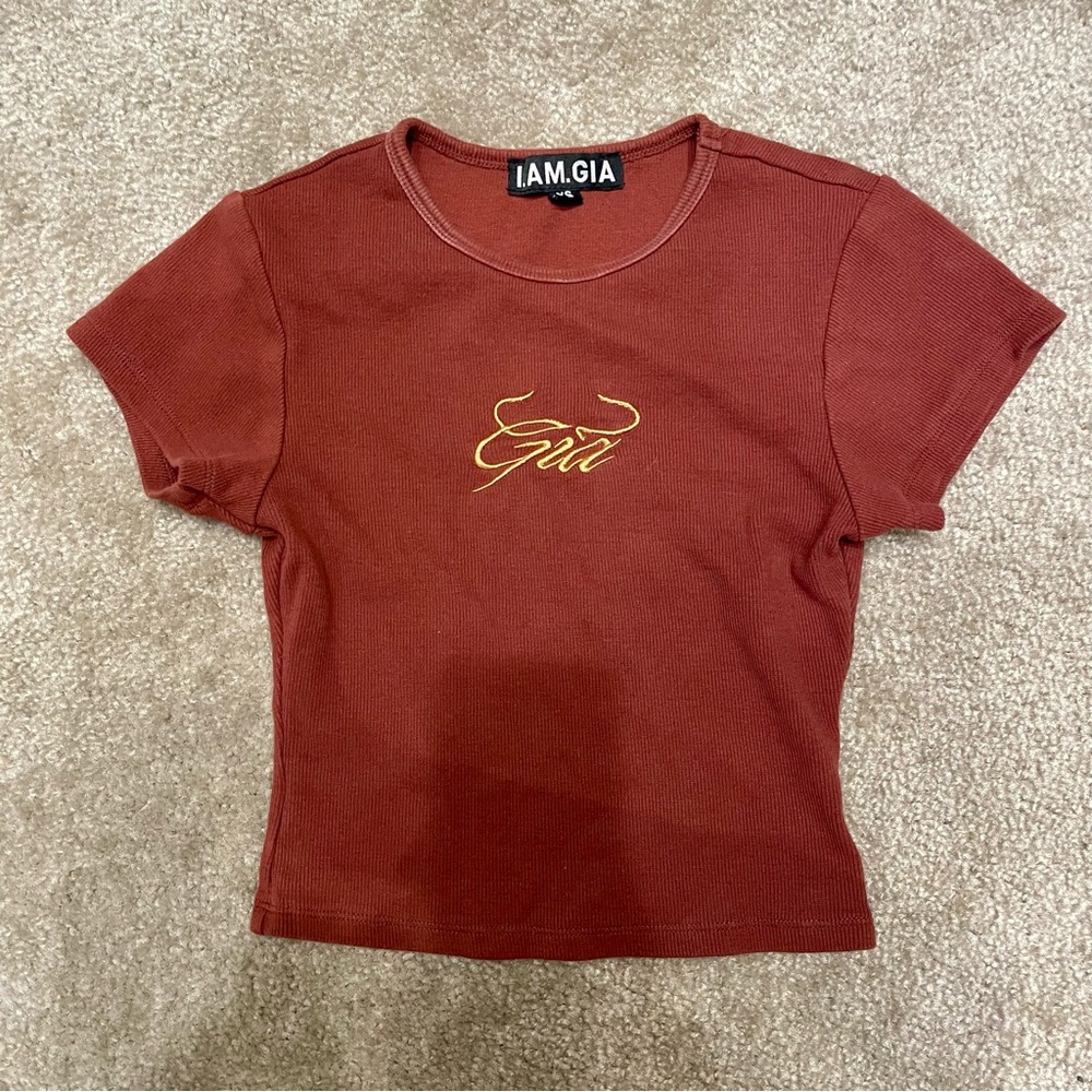 I.AM.GIA Emilie Cropped 100% Cotton T-shirt